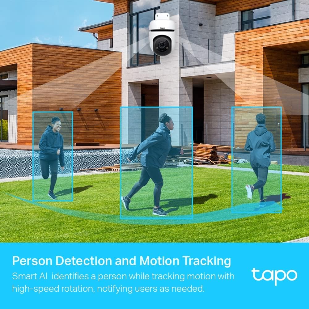 TP-Link Tapo C500 WLAN-Überwachungskamera für den Aussenbereich, 360 Grad, Auflösung 1080p, Bewegung