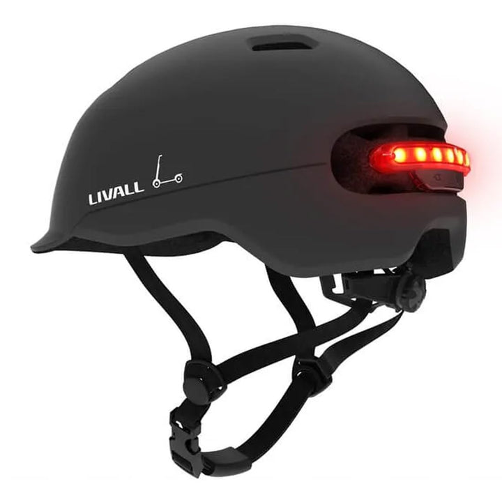 Livall Unisex – Erwachsene C20 Fahrradhelm 54-58 cm Schwarz, 54-58 cm Schwarz