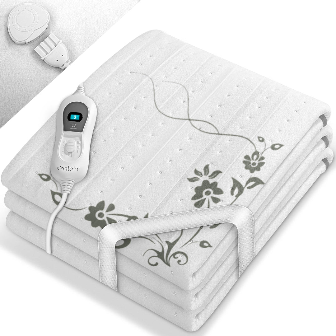 sinnlein Wärmeunterbett 150x80cm mit Abschaltautomatik | Heizdecke mit 3 Temperaturstufen | Wärmebet