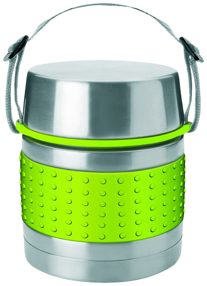 Ibili Thermogefäss Class für Lebensmittel 750 ml, Edelstahl, silber/grün, 750 ml