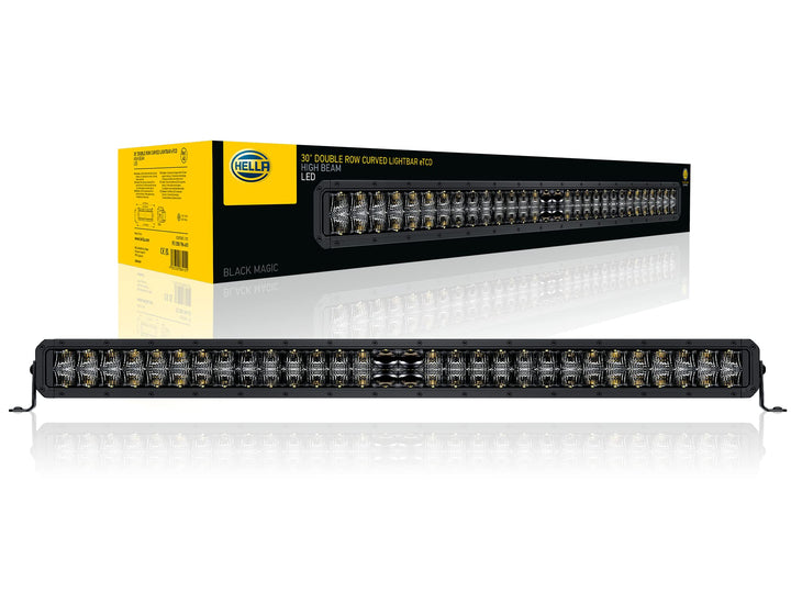 HELLA LED Scheinwerfer Black Magic Double Row Curved Lightbar 30" - ECE Zulassung - 12/24V - 7900lm