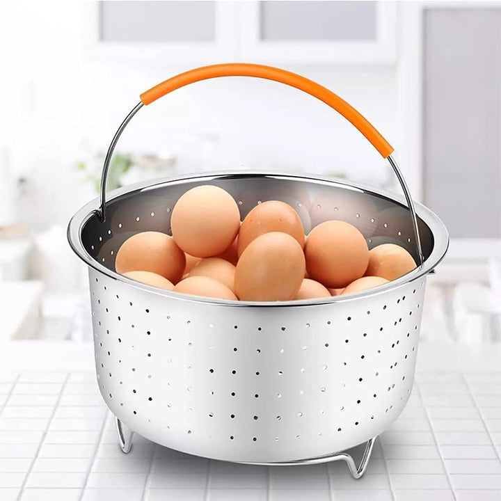 Edelstahl Dampfgarer Dampfeinsatz, Instant Topf Zubehör, Kochen Gemüse Dampfkorb, Dämpfkorb für Schn