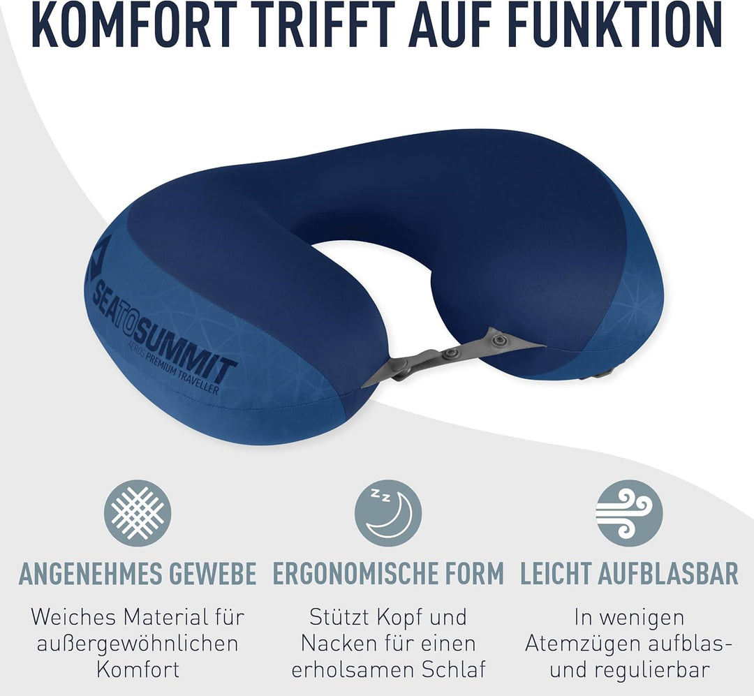 Sea to Summit - Aeros Premium Lendenkissen - Aufblasbares Stützkissen - Entlastung des unteren Rücke