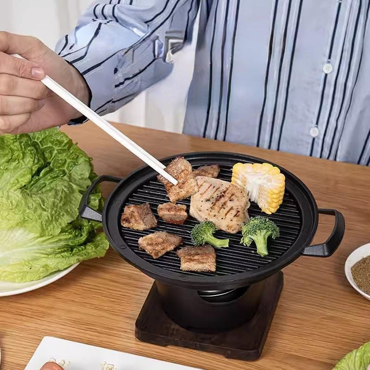 Barbecue-Grill, Mini-Hibachi-Grill, kleiner Tischgrill, verhindert das Anhaften, einfache Reinigung,