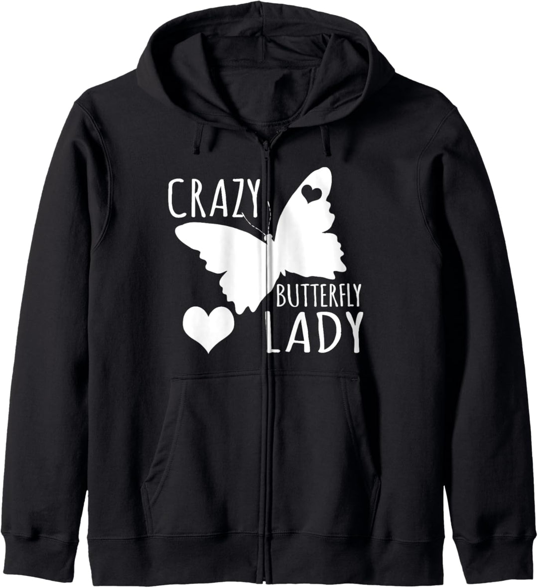 Butterfly Lover Funny - Verrückte Schmetterlingsdame Kapuzenjacke