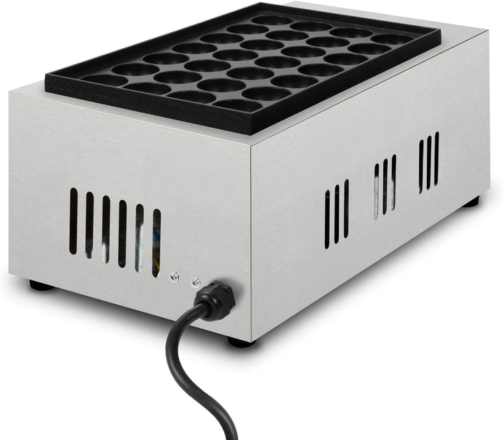 Takoyaki Maker, Takoyaki Maschine, Elektrisch 2000W, Grill mit Edelstahl Gehäuse, Temperatur Stufenl