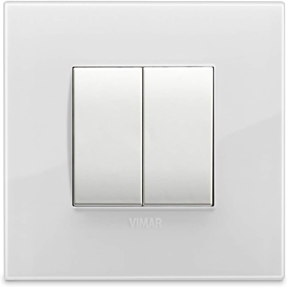 VIMAR 0K03906.05 Set Friends of Hue enthält Steuerung, Rahmen weiss, Tasten weiss und Abdeckrahmen A