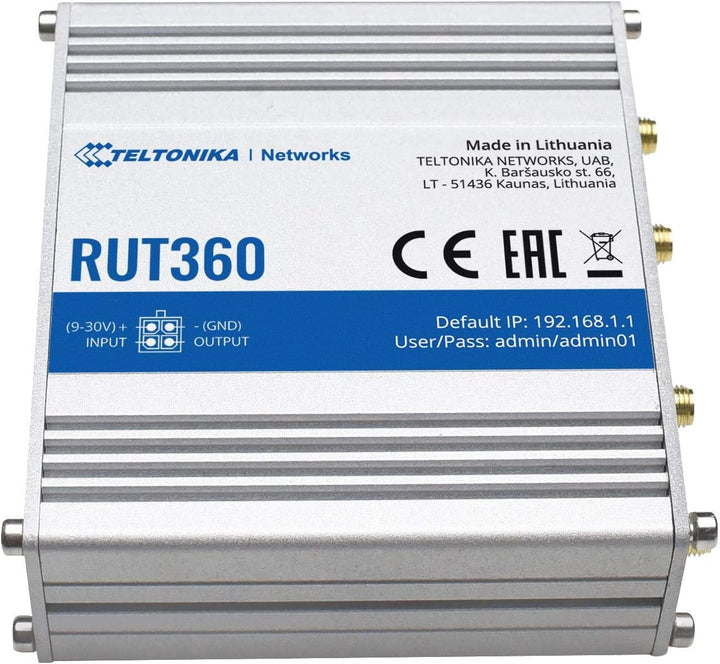 TELTONIKA PrzemysÅ‚owy Router RUT360 4G LTE CAT 6