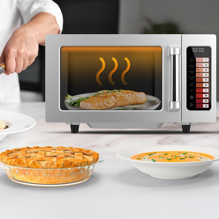 Cecotec Mikrowelle FlatPro 2500 Touch, 25L Volumen, 1000 W | Flacher Innenraum ohne Drehteller, Magn