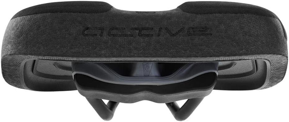 SQlab Unisex – Erwachsene GmbH Trekking Fahrradsattel 14 cm Schwarz, 14 cm Schwarz
