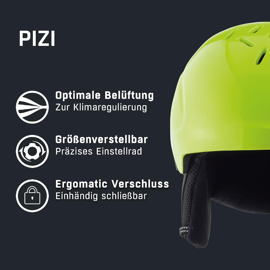 ALPINA PIZI - Sicherer, Leichter & Stossabsorbierender Skihelm Mit Abnehmbaren Ohrenpolstern Für Kin