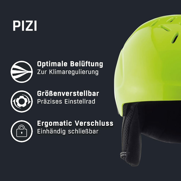 ALPINA PIZI - Sicherer, Leichter & Stossabsorbierender Skihelm Mit Abnehmbaren Ohrenpolstern Für Kin