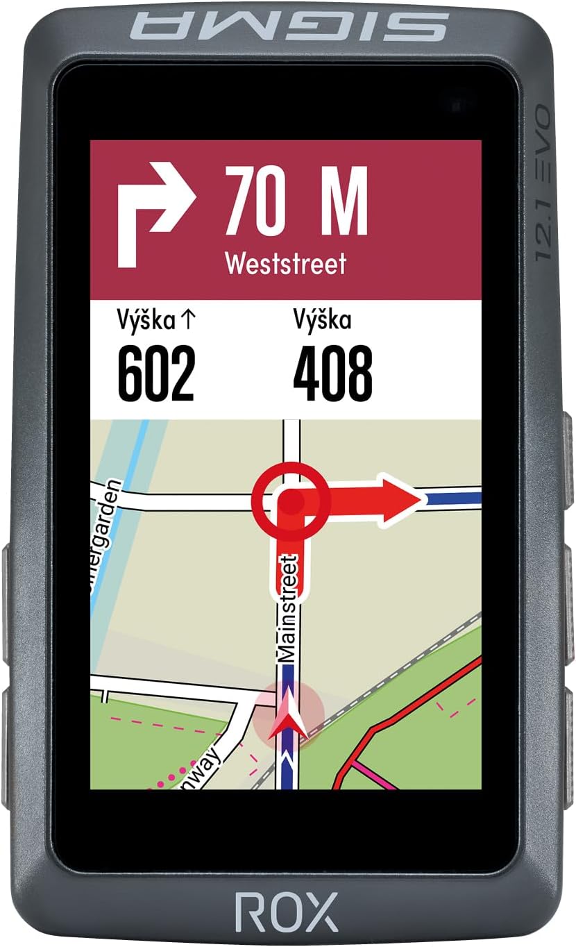 SIGMA Sport ROX 12.1 EVO Fahrradcomputer Kabellos 3" Display Made in Germany Fahrradcomputer GPS mit