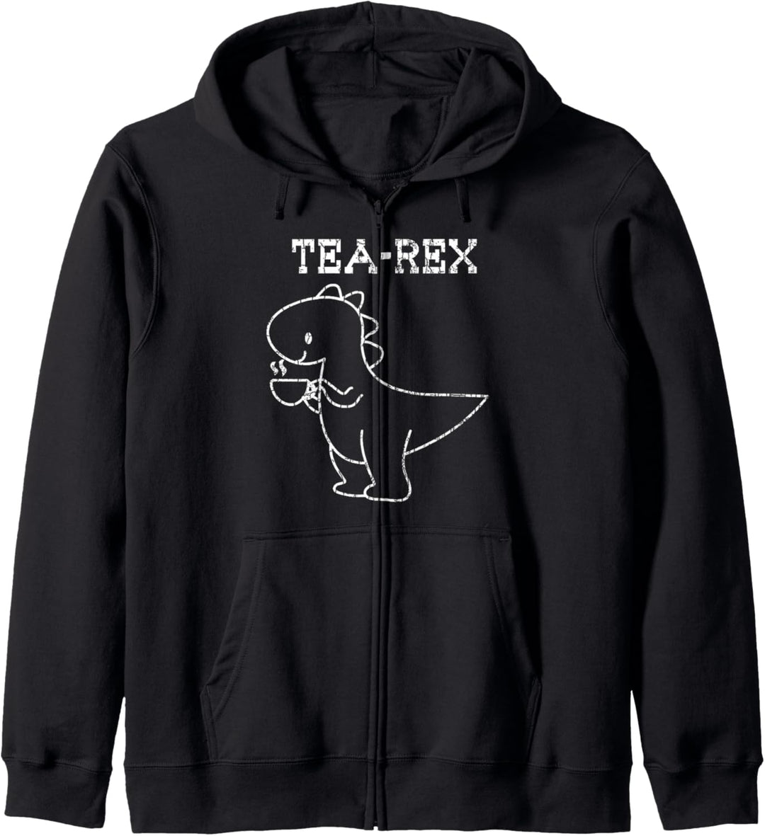 Tea-rex Funny Drinker Graphic Kapuzenjacke