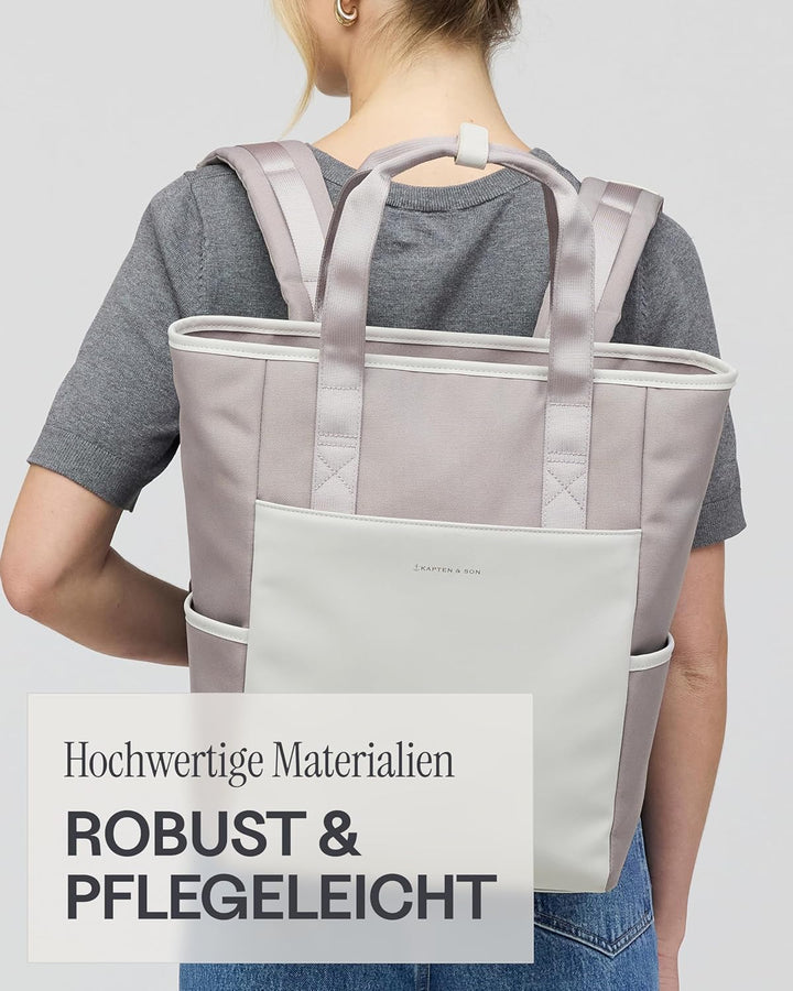 Kapten & Son Rucksack Lindby Diaper Set 18 L | 2in1 Wickelrucksack & Wickeltasche mit Kinderwagen- u