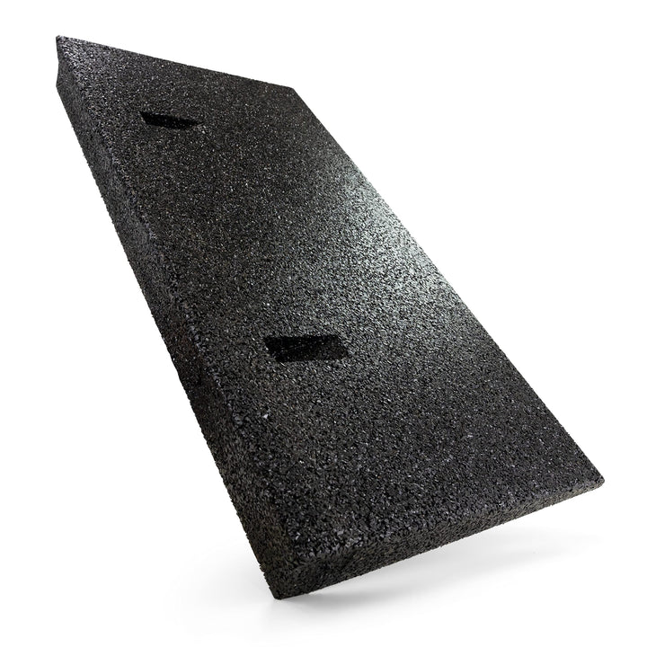HASKYY Bordsteinrampe Gummi schwarz I Breite: 50 cm I Höhe: 45 mm I Rampe Gummikeil Rollstuhlrampe A