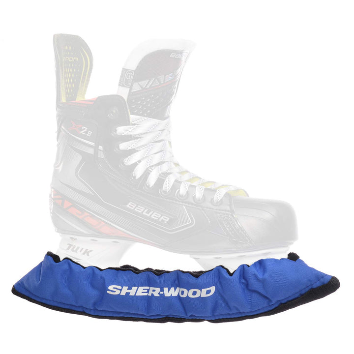 SHERWOOD - Senior Pro Eishockey elastische Kufenstrümpfe für Eishockey- & Schlittschuhe, 2 Stück Bla