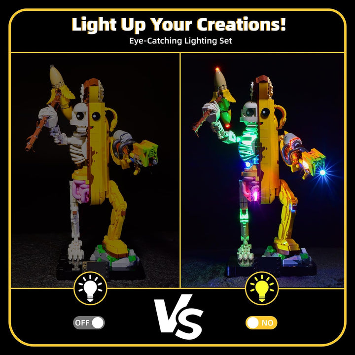 LED-Beleuchtungsset für LEGO Fortnite Peely Bone 77072, Lichtkit für Baumodell (ohne Bausatz, nur Li