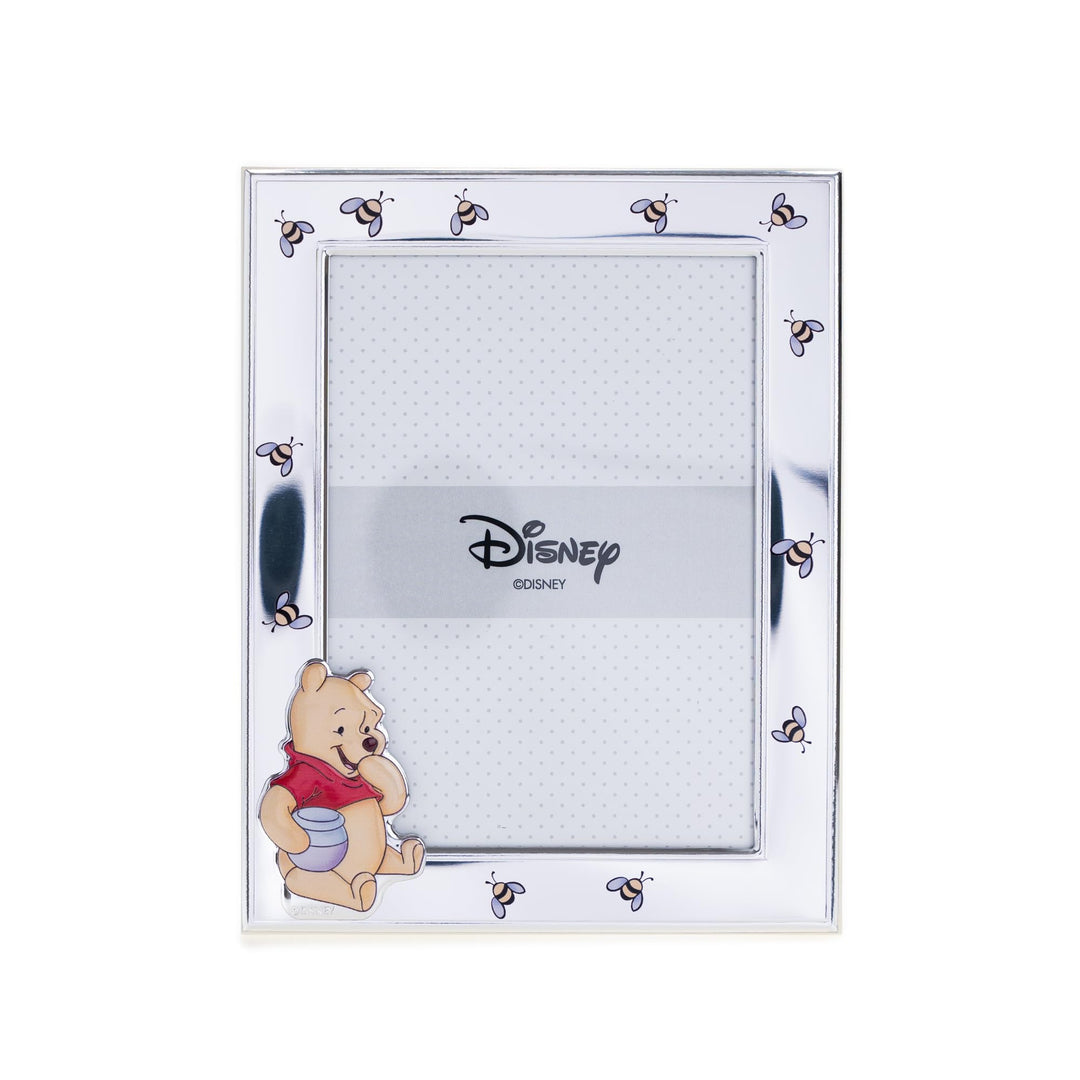 VALENTI & CO. – Disney Baby – Winnie Puuh Bilderrahmen aus Silber für Kinder, Geschenkidee für Taufe