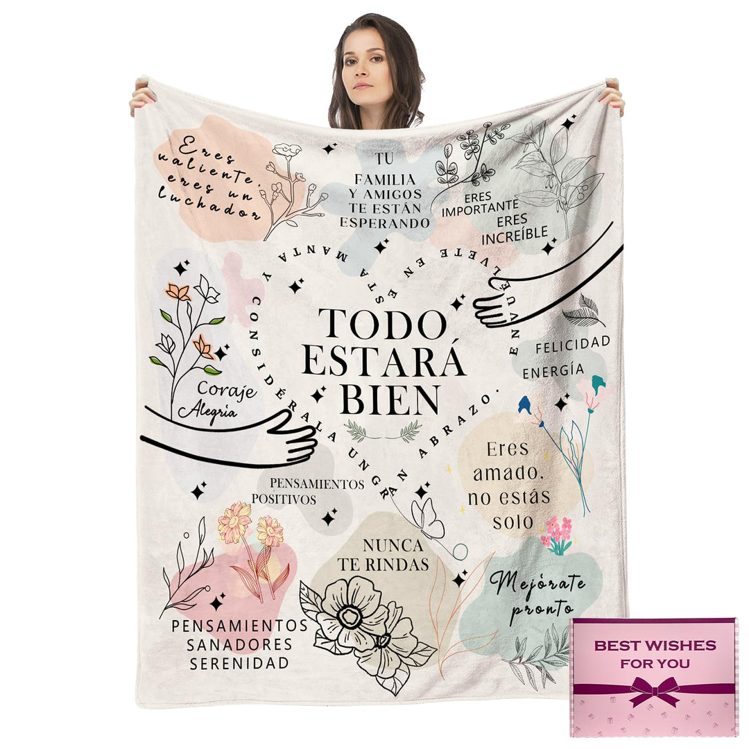 Geschenke für Frauen Männer, Gute Besserung Geschenke Decke, Aufmunterung Geschenke für Frauen Männe