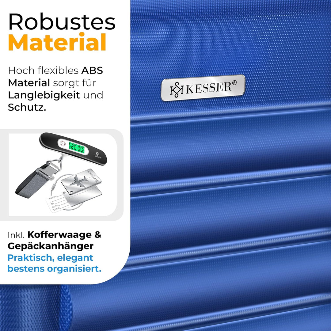 KESSER® 3tlg. Hartschalenkofferset Hard Shell Basic Hartschalenkoffer Trolley Koffer Reisekoffer Rei