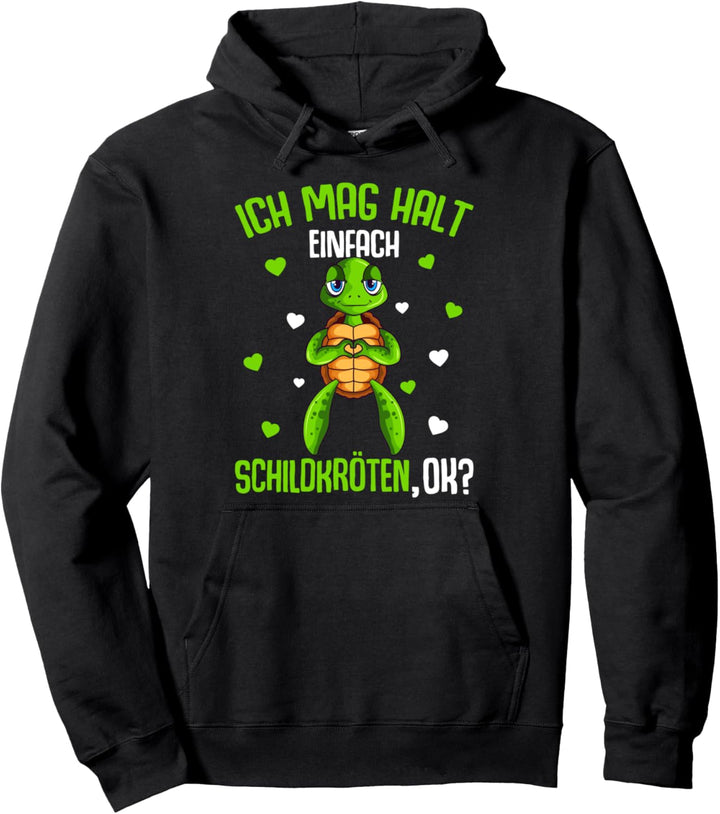 Schildkröte Ich mag halt Schildkröten Kinder Damen Mädchen Pullover Hoodie