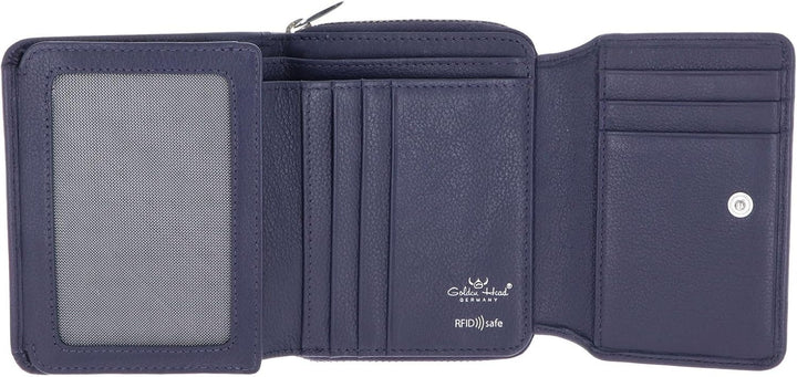 Golden Head Madrid Geldbörse RFID Leder 11,5 cm Blue, Blue