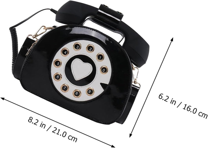 VALICLUD Umhängetasche Telefon Geformte Handtasche Retro Top Griff Tasche Neuheit Geldbörse für Frau
