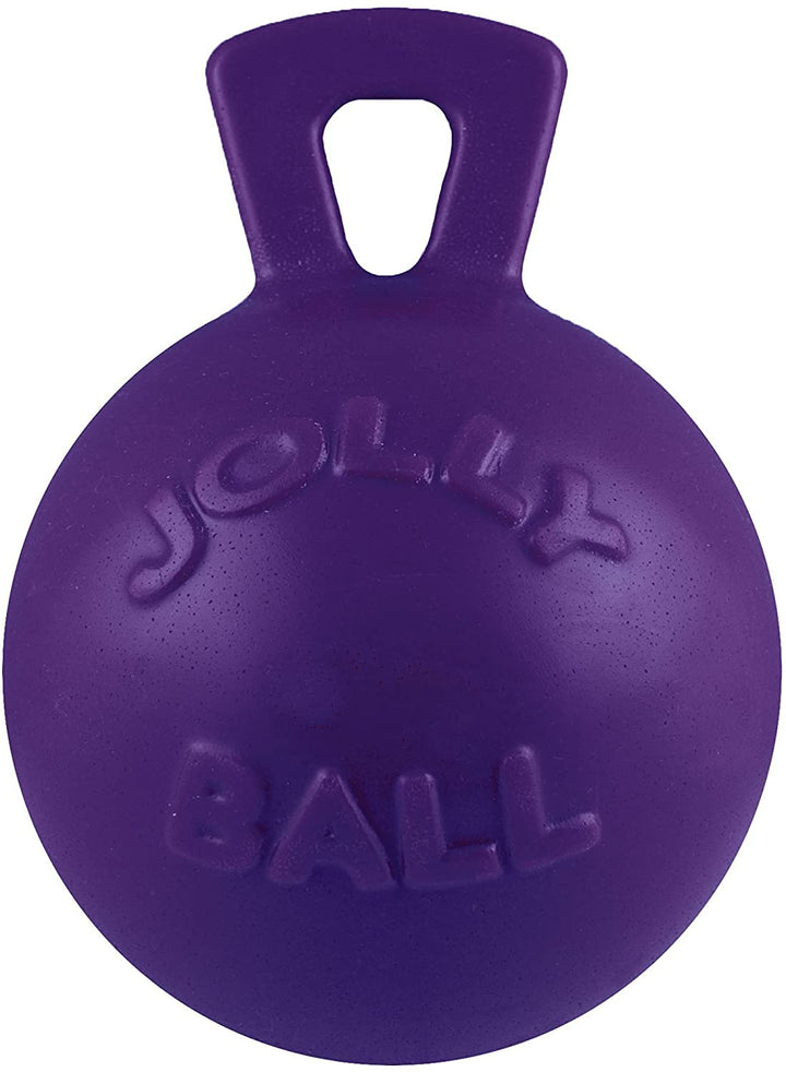 Jolly Pets Tug-n-Toss Robuster Hundespielzeugball mit Griff, 11,4 cm/klein, Violett 4.5 Inches/Small