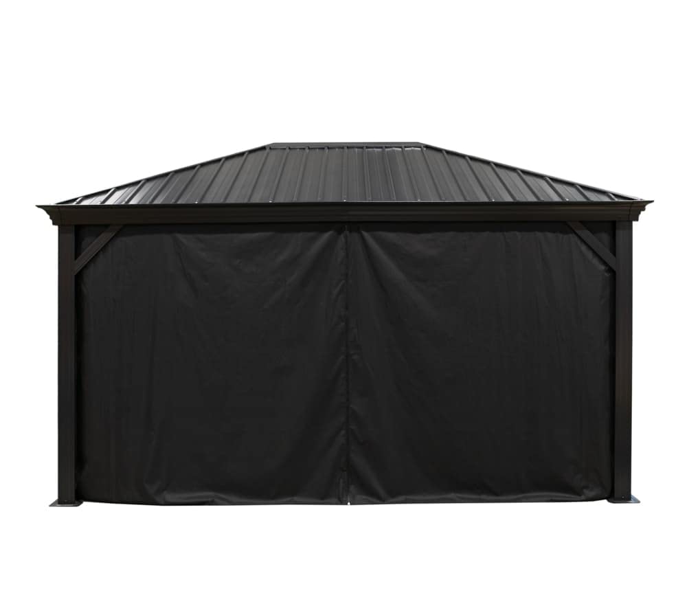 Sojag Vorhänge inkl. Clips für Pavillon Marsala 1216 | Schwarz
