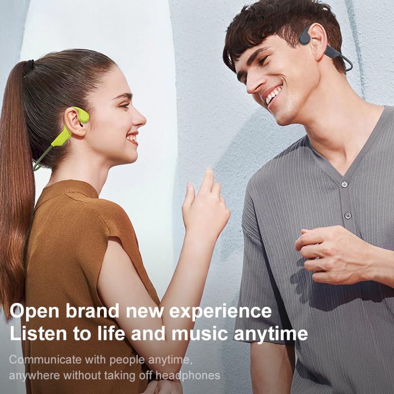NXPGKEA Knochenleitungs-Kopfhörer, Bluetooth 5.4, offene Ohr-Kopfhörer, IPX5 wasserdicht, schweissfe