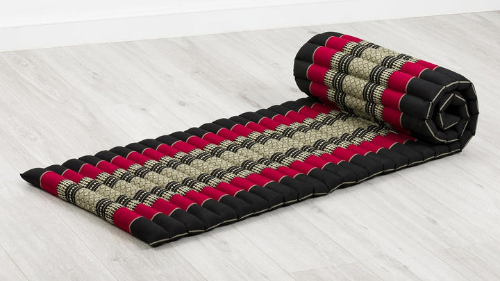 livasia Rollmatte Rollmatratze S schmal - 200x50x4,5cm - Gästebett Gästematratze 1 Person mit Muster