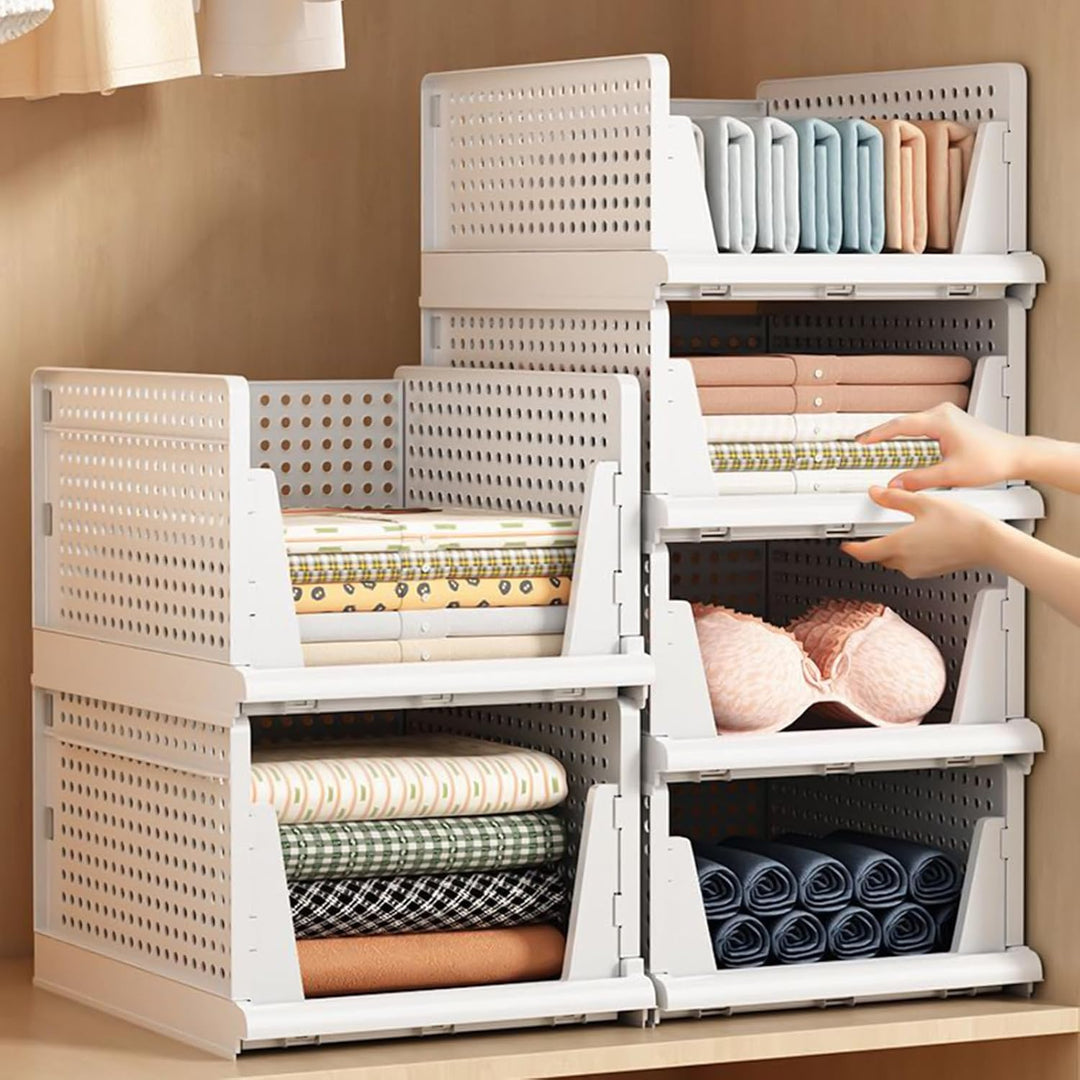 Set mit 5 Organizer-Boxen für Schränke, Organizer für faltbare Schubladen und Bekleidungsaufbewahrun