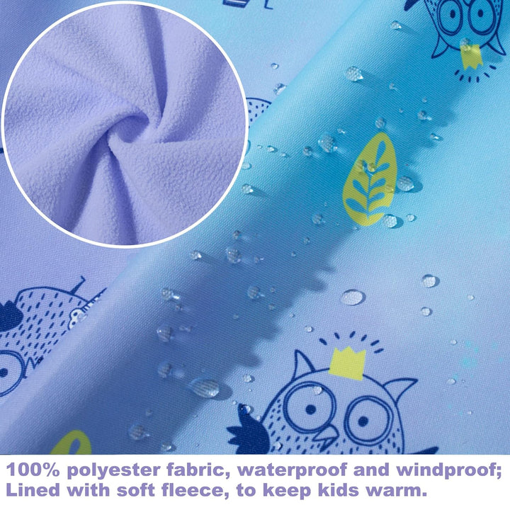 Mädchen Regenjacke - Regenmantel mit Kapuze Outdoor Wasserdichte Jacke Kinder Softshelljacke Übergan