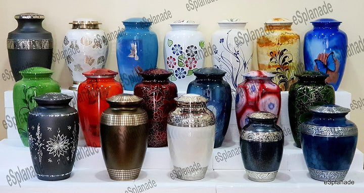 eSplanade Messing Feuerbestattung Urne Memorial Container Jar Pot | Feuerbestattungsurnen | Messingu