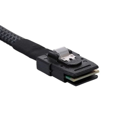 chenyang Mini SAS SFF-8087 36Pin Host 1 auf 4 SAS SFF-8482 Ziel SAS Festplattenkabel 0.5M Black 50cm