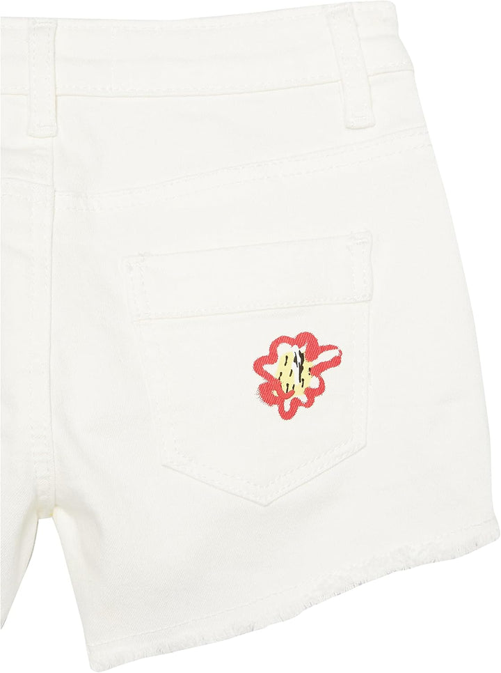 Desigual Mädchen Denim_Flowers Jeans 12 Jahre Weiss, 12 Jahre Weiss