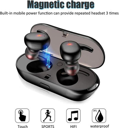 ASDRTB Bluetooth 5.3 Kopfhörer Mini Wireless Kopfhörer In Ear mit ENC Noise Cancelling Mikrofon, 42H
