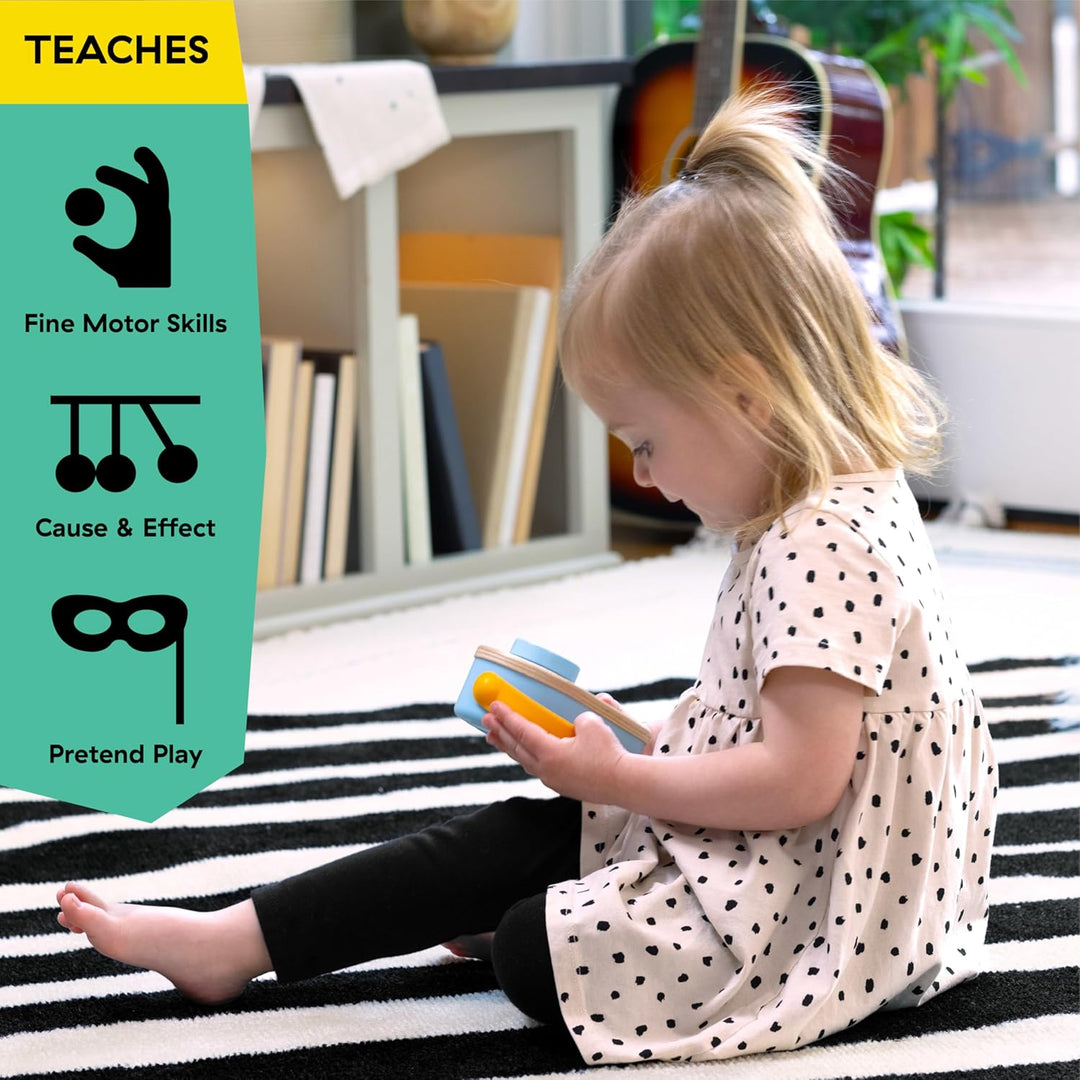 Baby Einstein, Hape Discovery Radio Spielzeugradio – Montessori-inspiriertes Baby-Radio Ab 6 Monaten