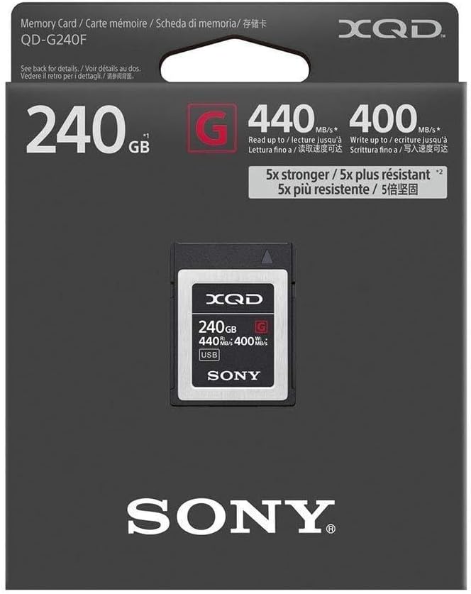 Sony QDG240F-R XQD-Speicherkarte (240 GB, G Serie), 240 GB