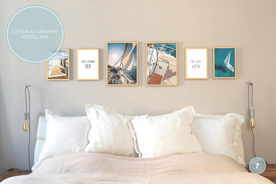 Papierschmiede® Mood Poster Set Segeln, Bilder Wohnzimmer Deko Schlafzimmer, 2x DIN A3 und 4x DIN A4