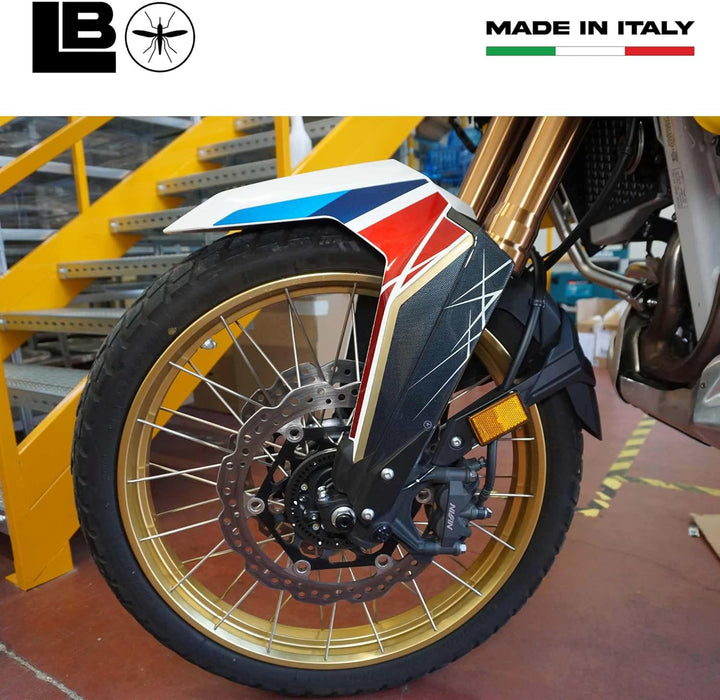 labelbike - 3D-Aufkleber-Set für den vorderen Kotflügelschutz, kompatibel mit Honda Africa Twin 1100