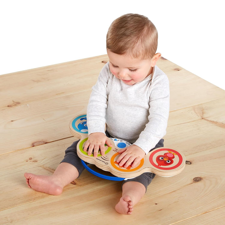 Baby Einstein Hape Magic Touch Trommel, hochwertiges Musikspielzeug aus Holz, ab 6 Monaten, Magic To