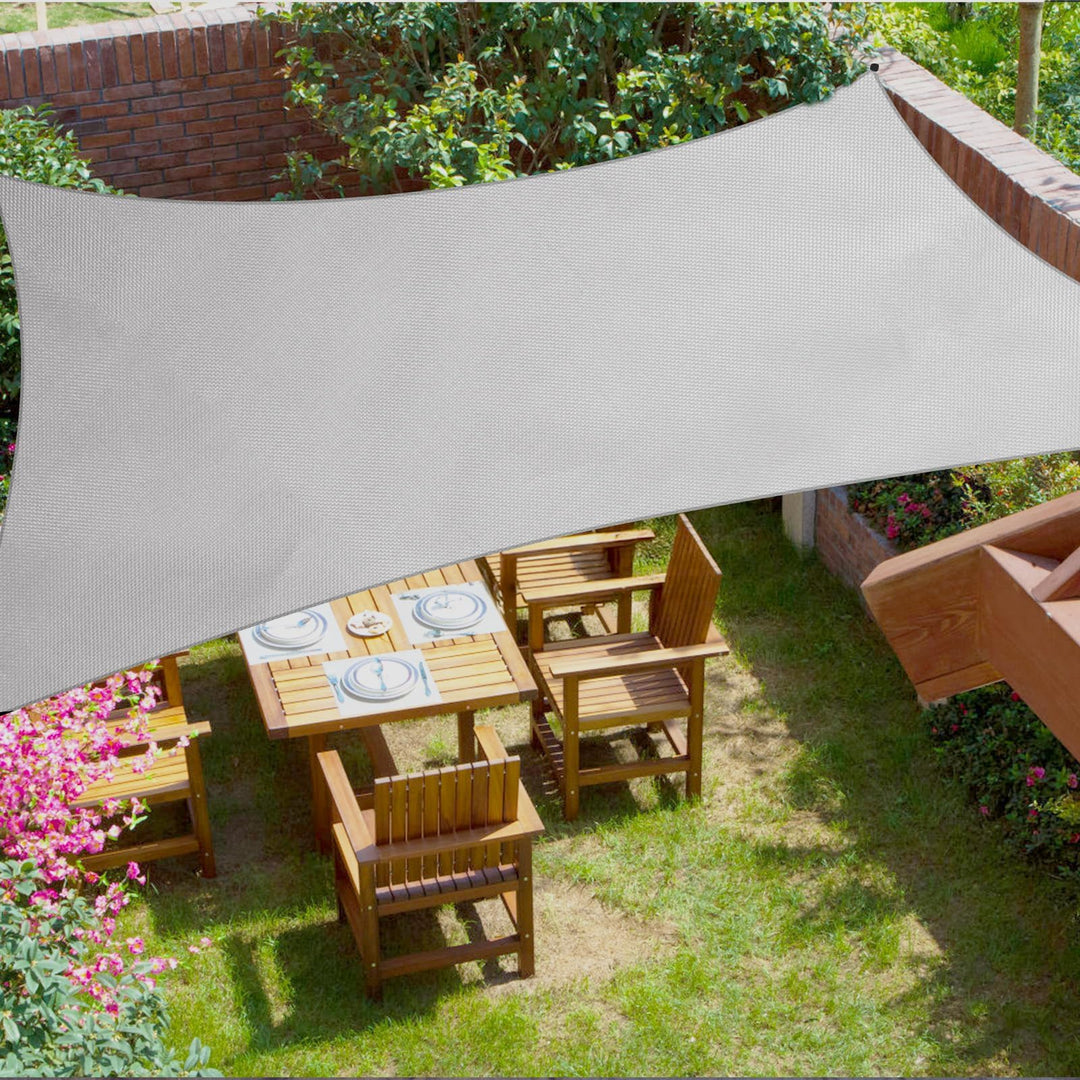 Sonnensegel 4x4m, Wasserdicht &amp; UV-Schutz, Verdickter 420D Oxford-Stoff – Perfekter schattiger Rückz