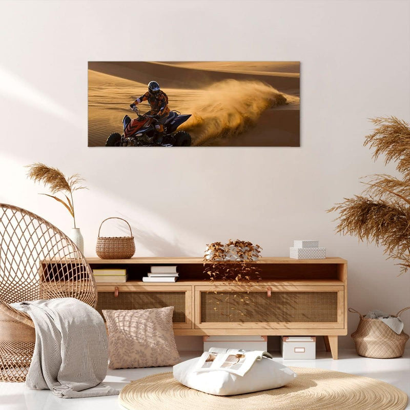 Wandbilder Dekoration Wohnzimmer Safari Rallye Wettkämpfe Sport Panorama Bilder auf Leinwand 120x50c