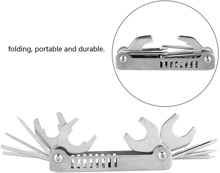 Fishlor Tauchwerkzeug, 8 in 1 Tauchwerkzeug Taucher-Pick-Ventil Tauchreparatur-Multitool-Set