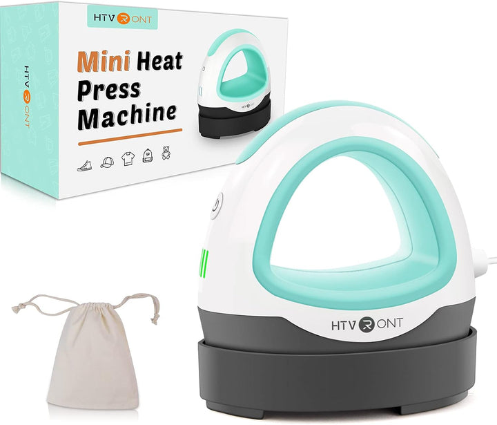 HTVRONT Heat Press Kleine Wärmepresse für T-Shirts, kleine Wärmepresse, Bügeleisenpresse für Heizübe