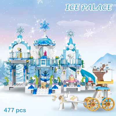 COGO Friends Mädchen Prinzessin Schloss Bausteine Frozen Schloss Bauspielzeugsets Prinzessin Spielze