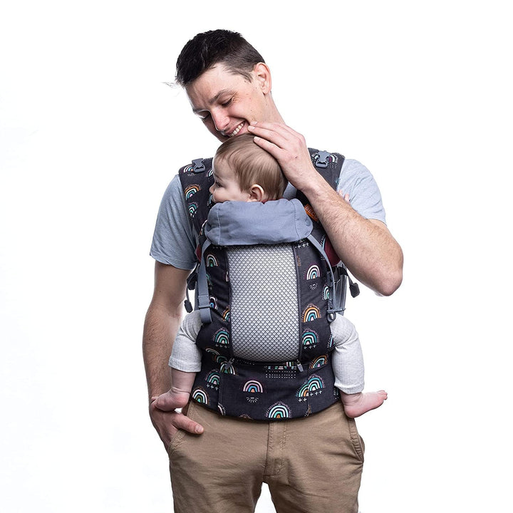 Beco 8 Babytrage Neugeborene ab Geburt bis Kleinkind - Hybrid Baby Trage mit verstellbarem Sitz - Ba