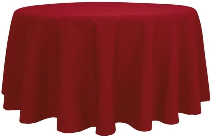 Tischdecke Rund Red 300cm Ø Rot 300 cm Ø, Rot 300 cm Ø